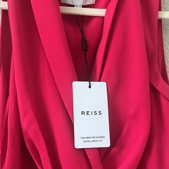 Reiss Claire pleated midi dress size 2 NWT $385 - Picture 10 of 10